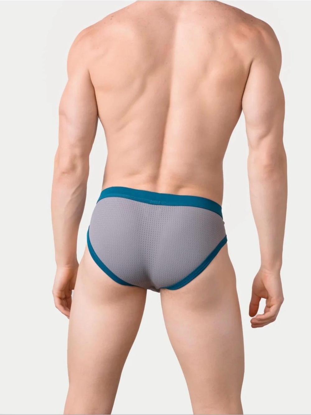 Awry AERO Mesh Brief, Gray, Large - Picture 4 of 9